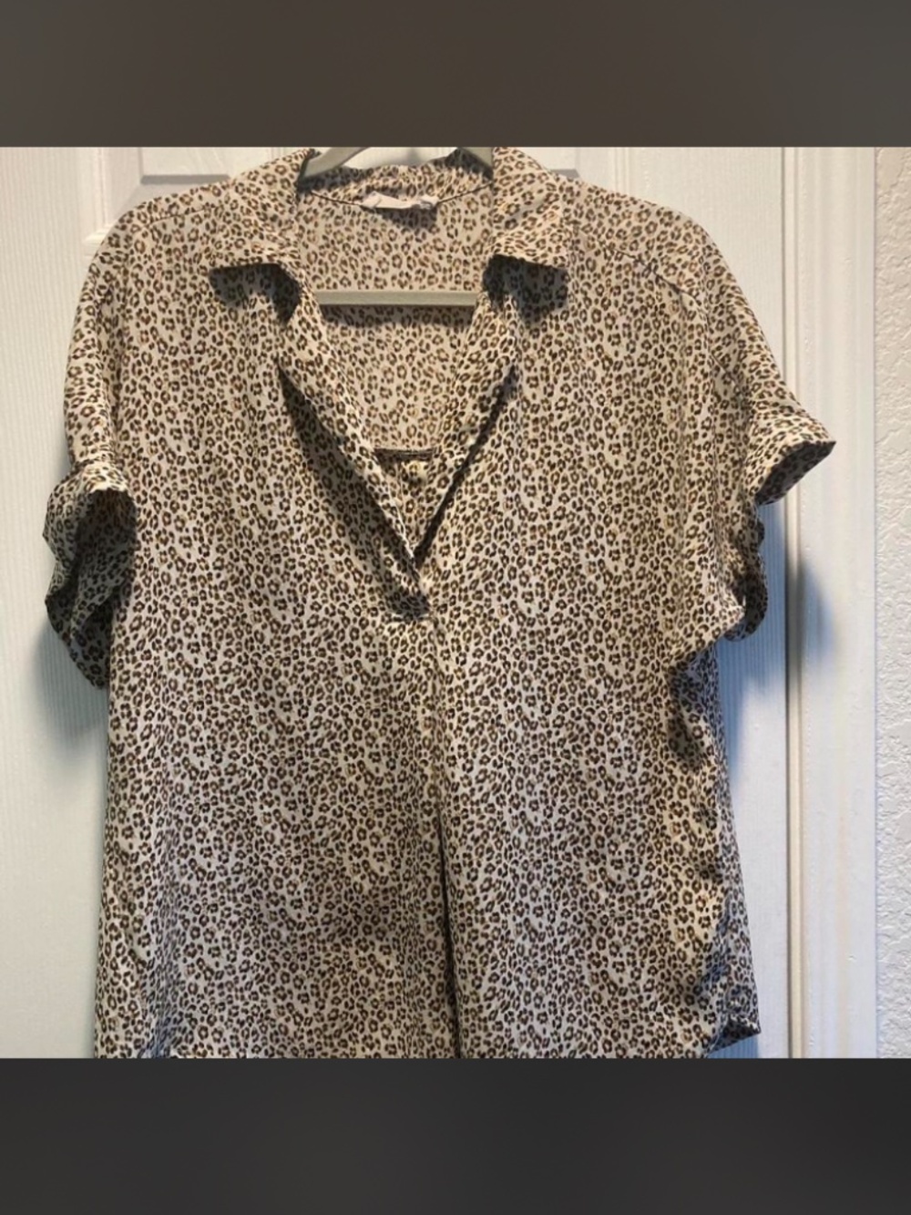 Leopard print blouse